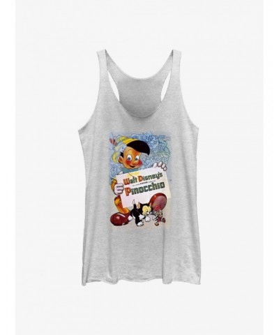Disney Pinocchio Vintage Cover Girls Raw Edge Tank $8.70 Tanks