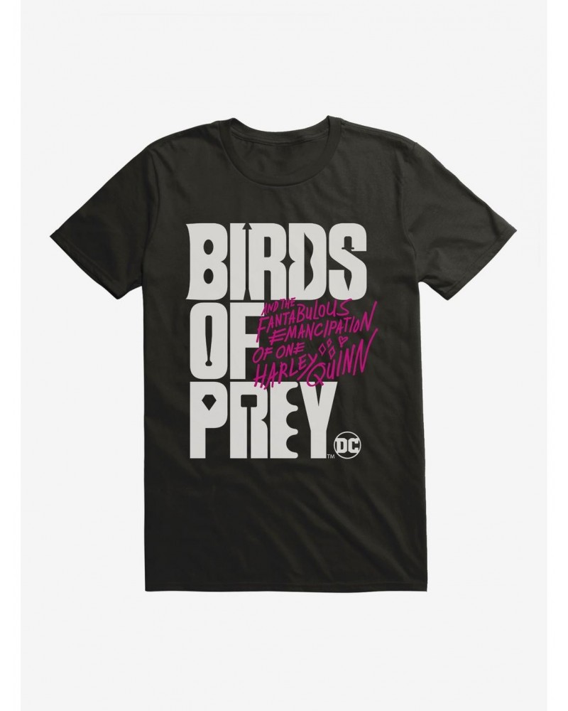 DC Comics Birds Of Prey Movie Title T-Shirt $8.41 T-Shirts