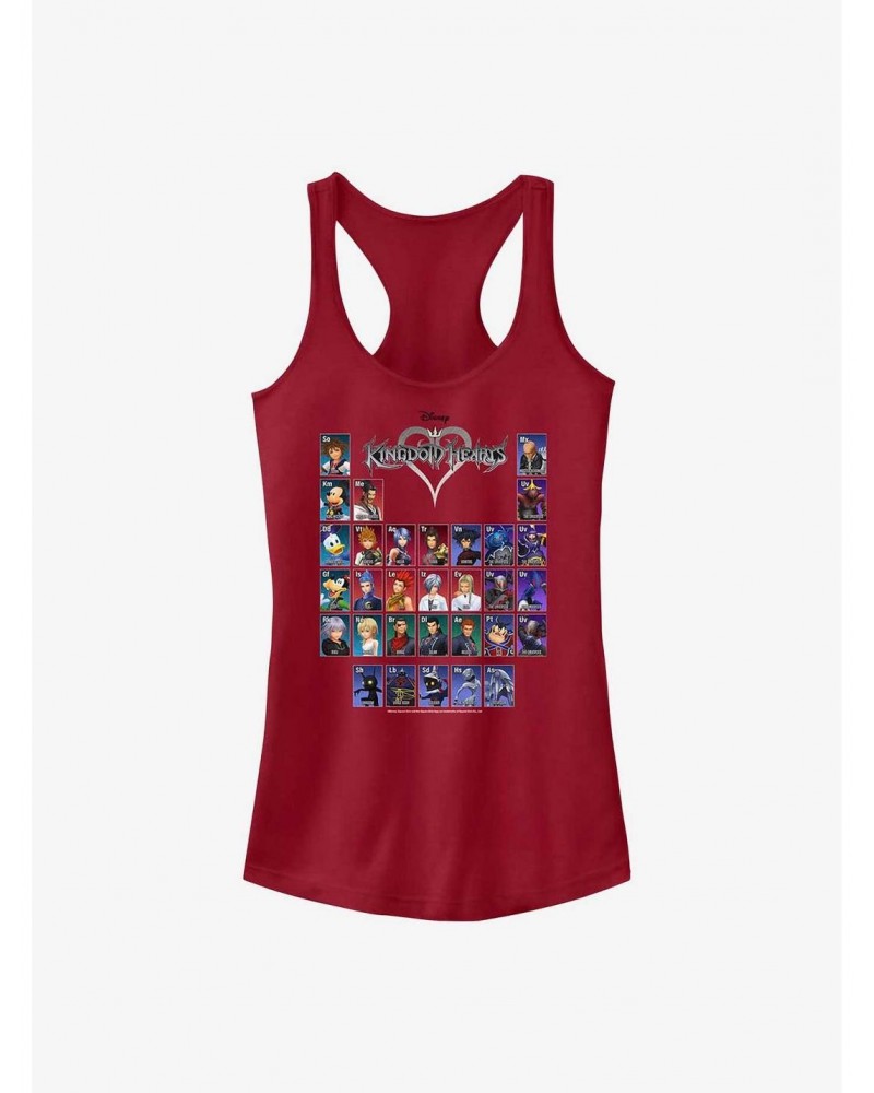 Kingdom Hearts Table of Characters Girls Tank $8.17 Tanks