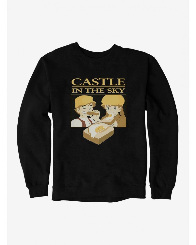 Studio Ghibli Castle In The Sky Sunny Side Up Sweatshirt $9.45 Sweatshirts