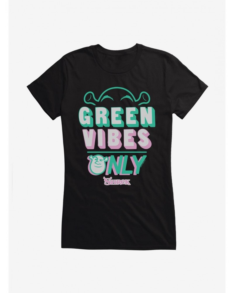 Shrek Green Vibes Girls T-Shirt $8.37 T-Shirts