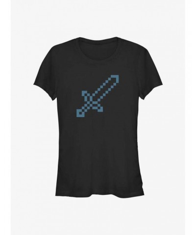 Minecraft Sword Icon Girls T-Shirt $9.56 T-Shirts