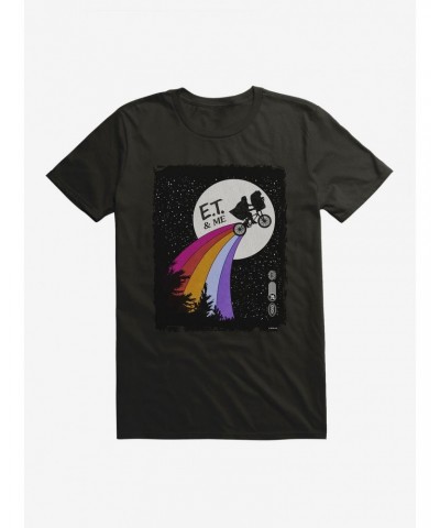 E.T. 40th Anniversary Rainbow Flight Graphic T-Shirt $7.65 T-Shirts