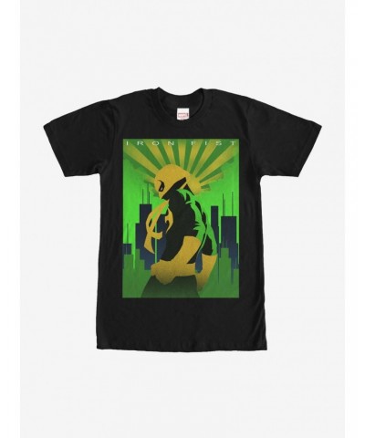 Marvel Iron Fist Skyline T-Shirt $5.59 T-Shirts