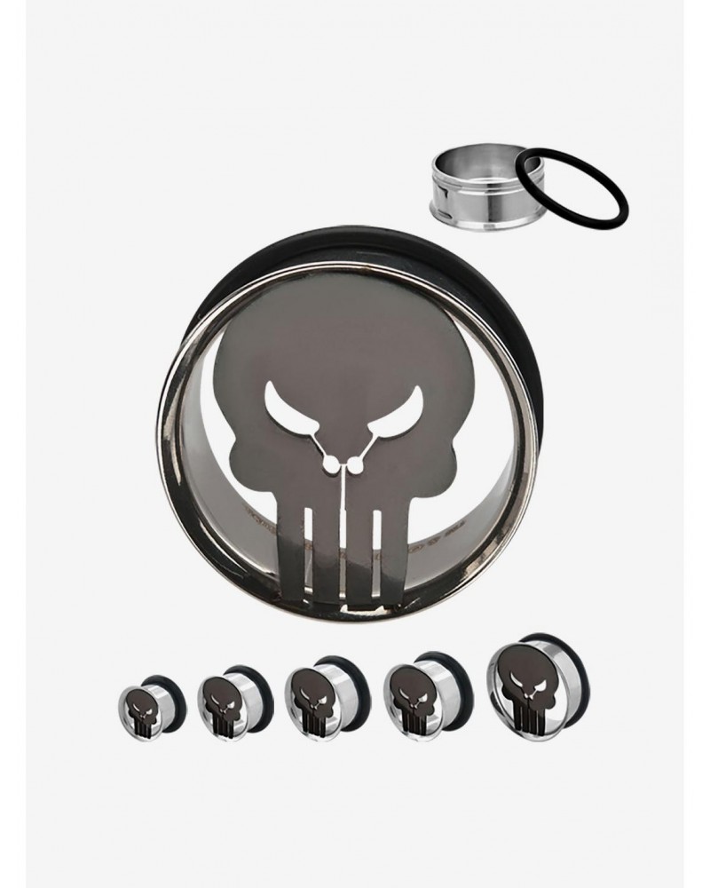 Marvel Punisher Logo Single Flare Plugs $7.09 Plugs