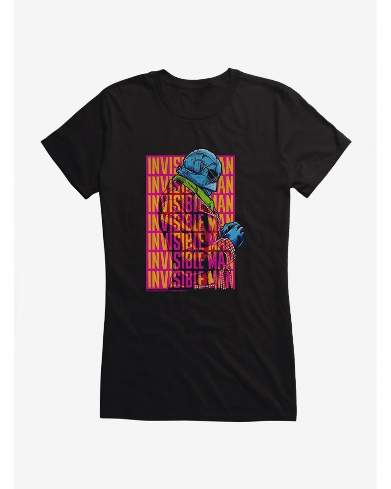 The Invisible Man Lettering Girls T-Shirt $8.76 T-Shirts