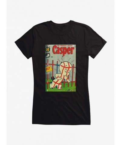 Casper The Friendly Ghost Wet Paint Comic Cover Girls T-Shirt $11.45 T-Shirts