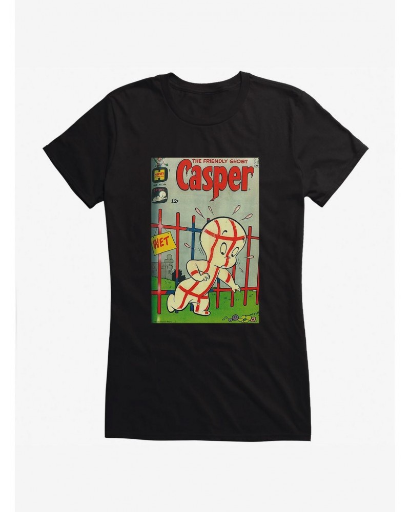 Casper The Friendly Ghost Wet Paint Comic Cover Girls T-Shirt $11.45 T-Shirts