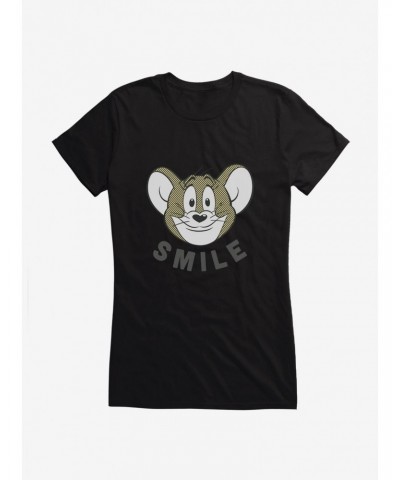 Tom And Jerry Smile Jerry Mouse Girls T-Shirt $8.37 T-Shirts
