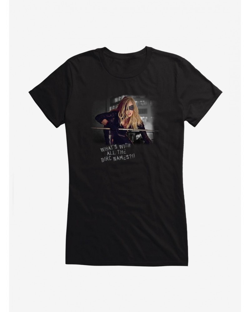DC Comics Arrow Black Canary Bird Names Girls T-Shirt $7.17 T-Shirts