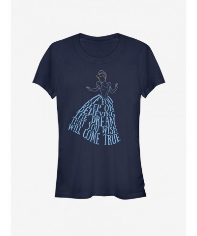 Disney Cinderella Classic Believe Girls T-Shirt $10.21 T-Shirts