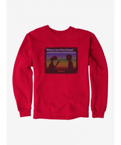 E.T. 40th Anniversary Where Are You From E.T And Elliott Silhouette Sweatshirt $11.07 Sweatshirts