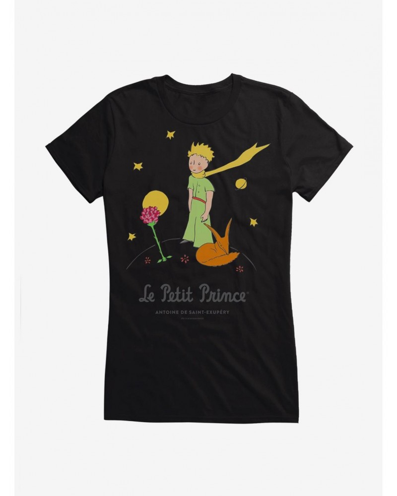 The Little Prince The Fox And Rose Girls T-Shirt $9.16 T-Shirts