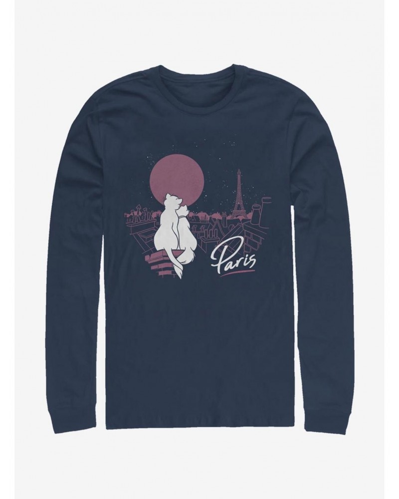 Disney The Aristocats Together In Paris Long-Sleeve T-Shirt $7.90 T-Shirts