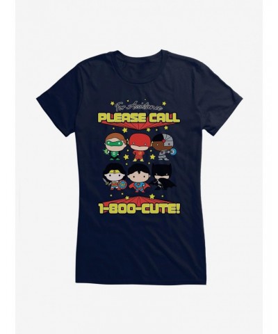 DC Comics Chibi Justice League Call Cute Girls T-Shirt $6.77 T-Shirts