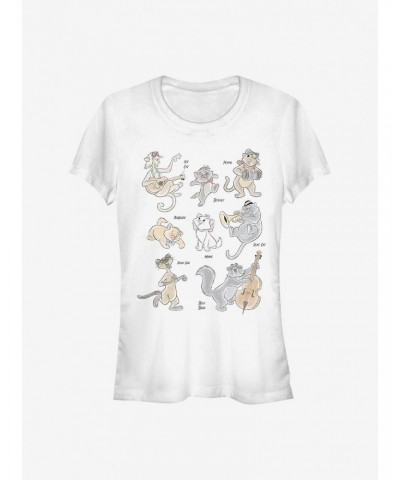 Disney The Aristocats Group Girls T-Shirt $10.96 T-Shirts