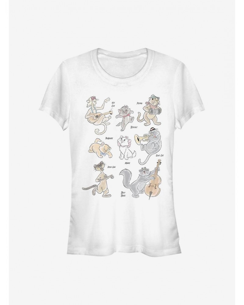 Disney The Aristocats Group Girls T-Shirt $10.96 T-Shirts