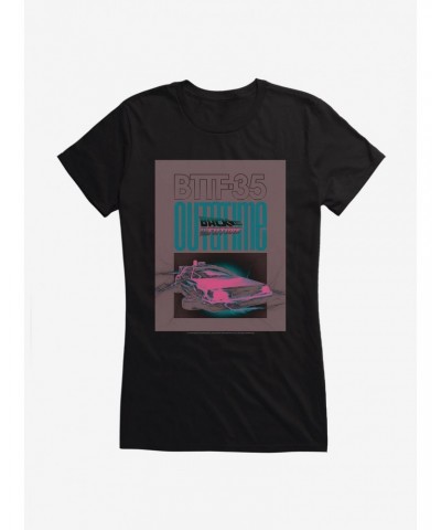 Back To The Future DeLorean Out Of Time Girls T-Shirt $8.57 T-Shirts