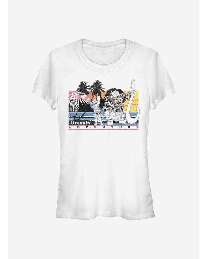 Disney Moana Oceania Adventure Girls T-Shirt $6.57 T-Shirts