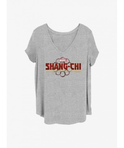 Marvel Shang-Chi and the Legend of the Ten Rings Logo Girls T-Shirt Plus Size $11.56 T-Shirts