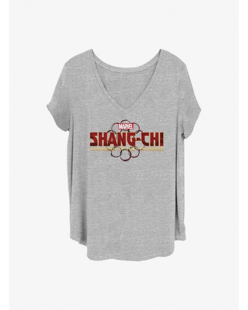 Marvel Shang-Chi and the Legend of the Ten Rings Logo Girls T-Shirt Plus Size $11.56 T-Shirts